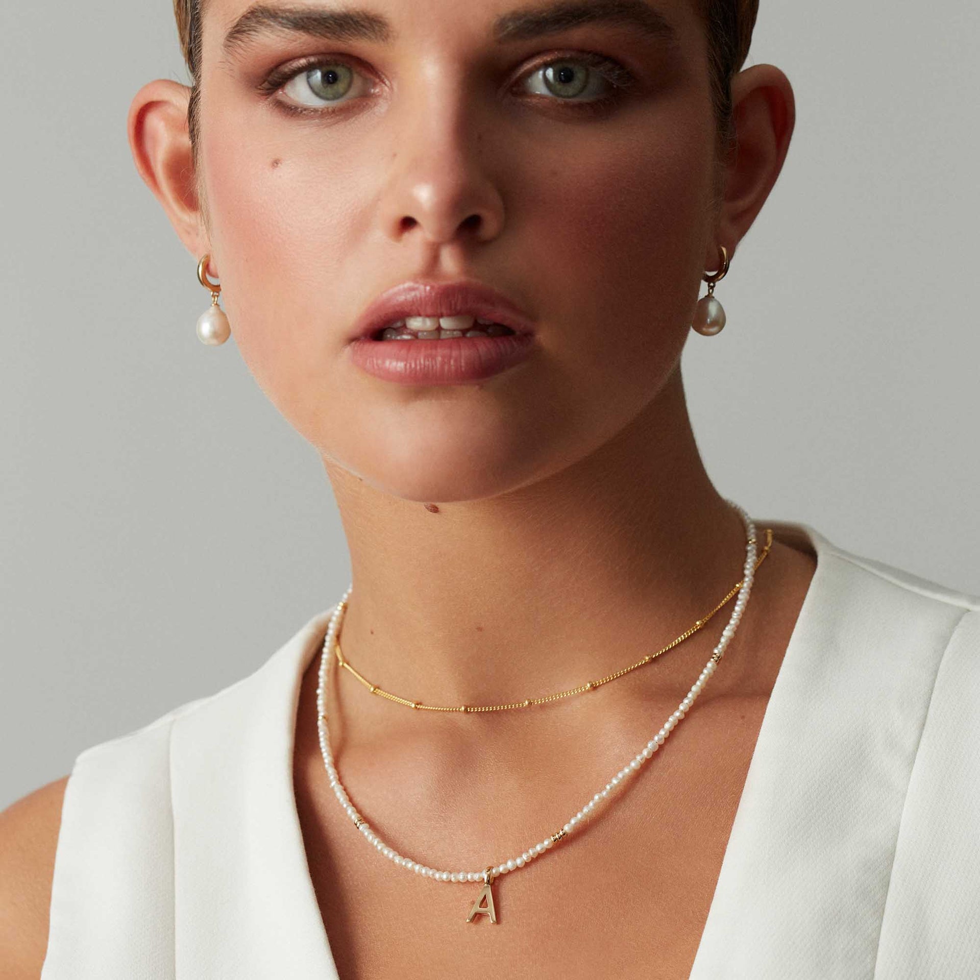 Pearl Letter Necklace