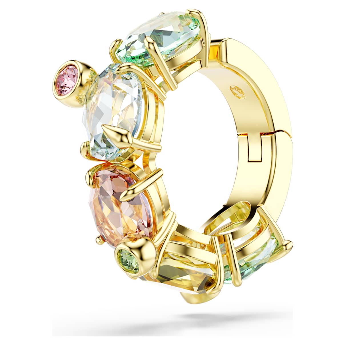 GEMA EAR CUFF SINGLE MIXED CUTS MULTICOLORED GOLD TONE PLATED