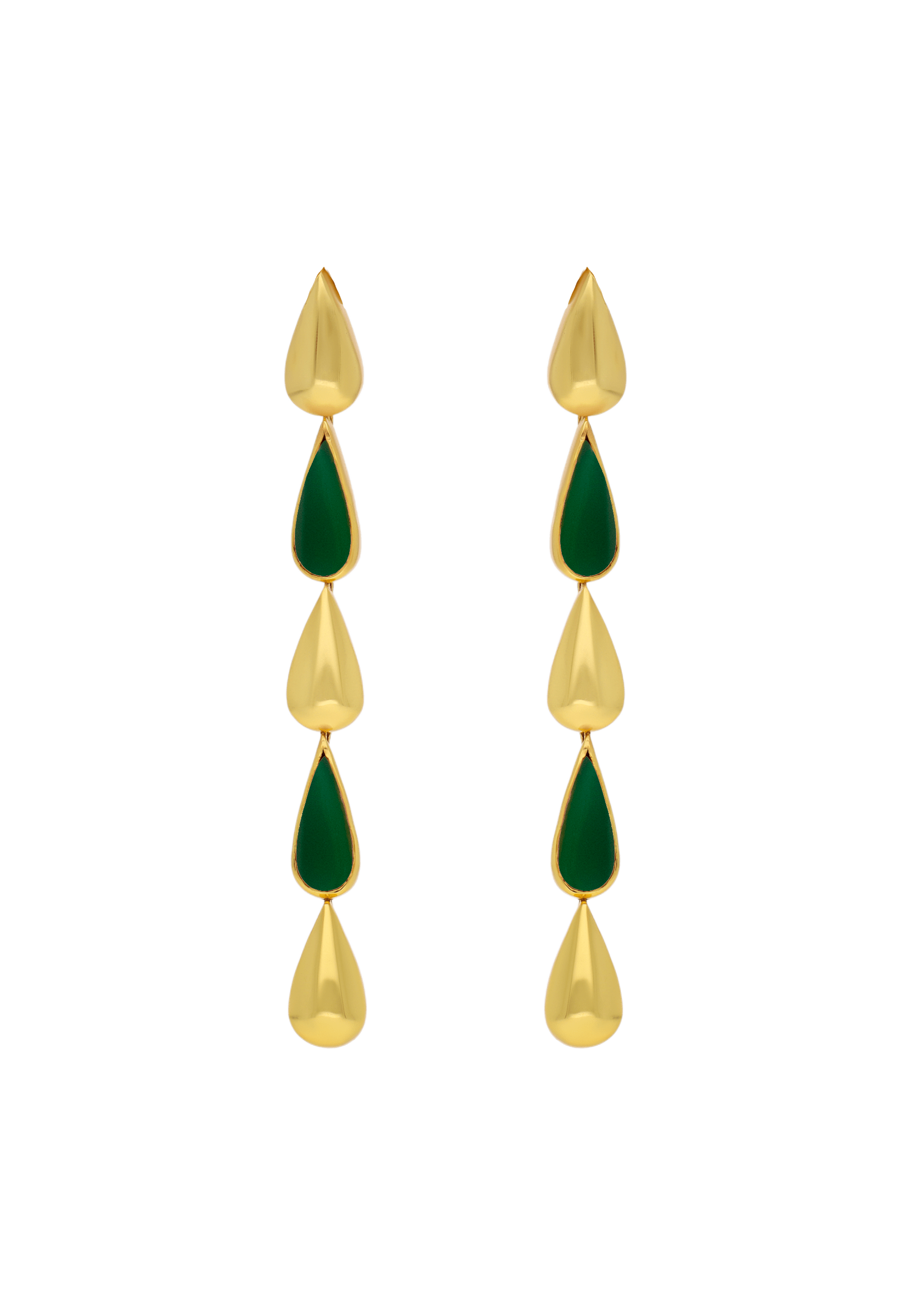 Balance Green Earrings