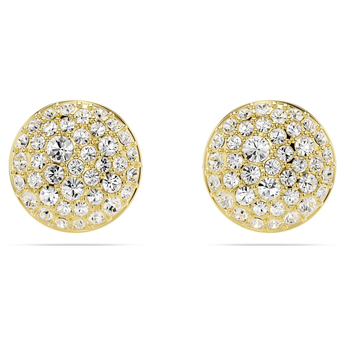 METEORA STUD EARRINGS WHITE GOLD TONE PLATED