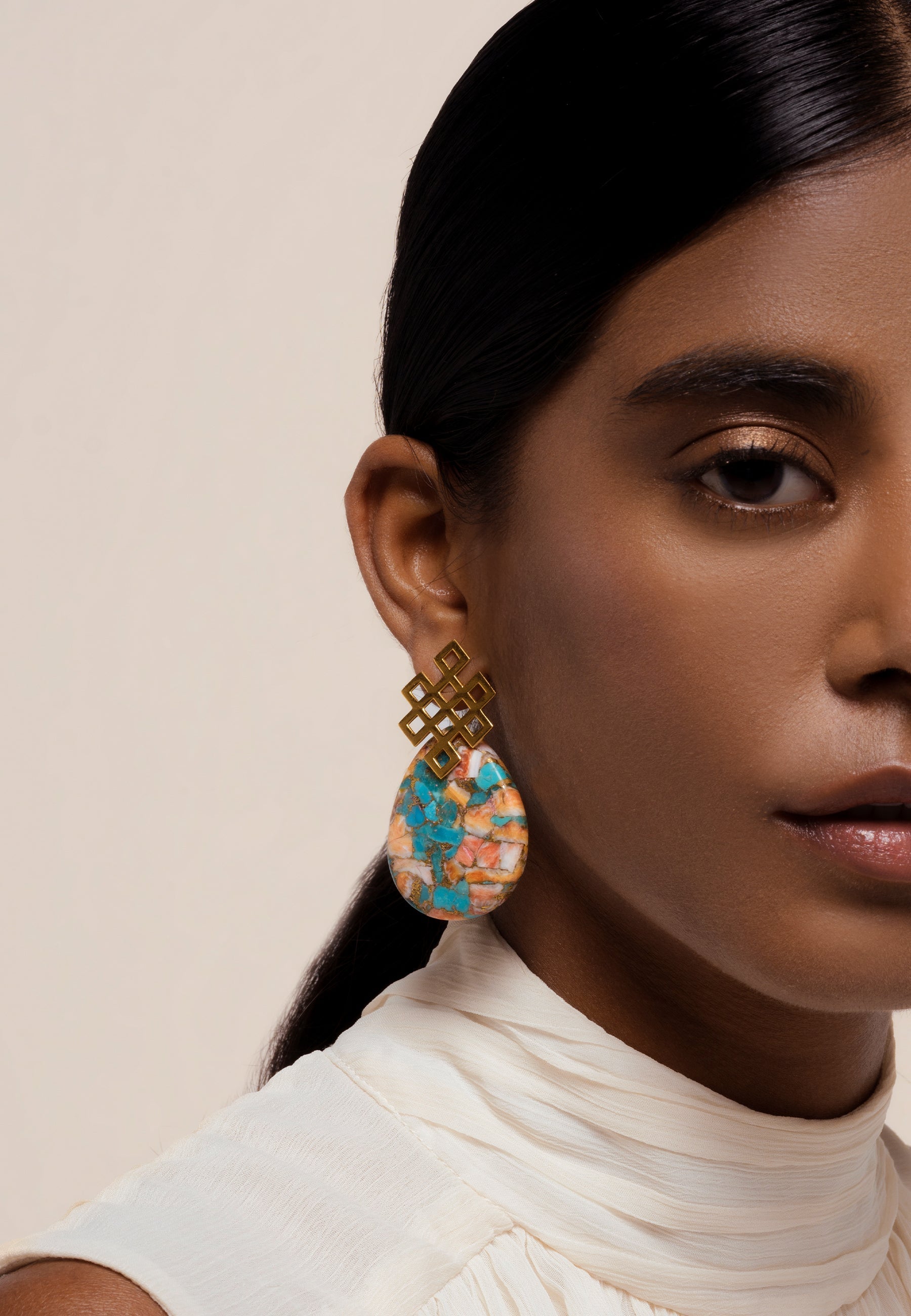 Endless Knot Multicolor Earrings