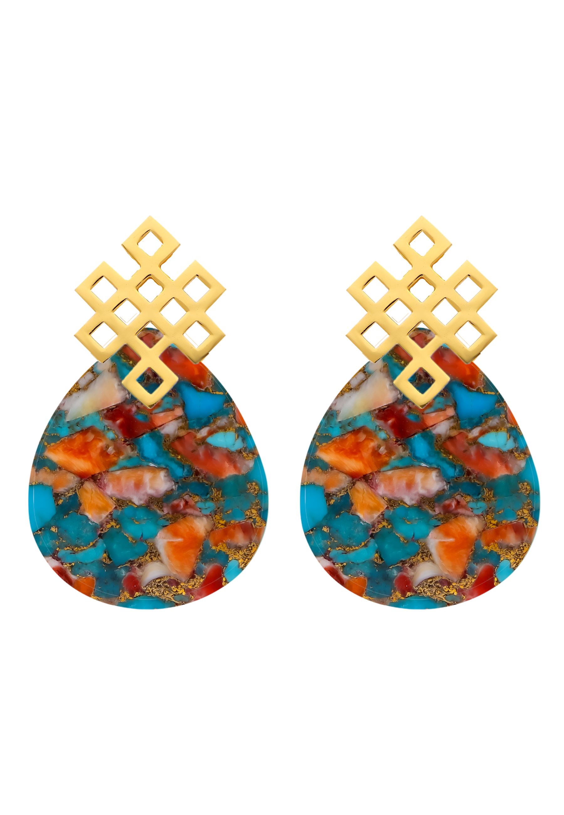 Endless Knot Multicolor Earrings