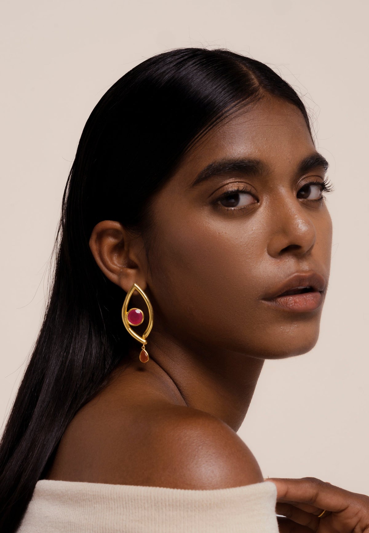 Intuition Orange Earrings