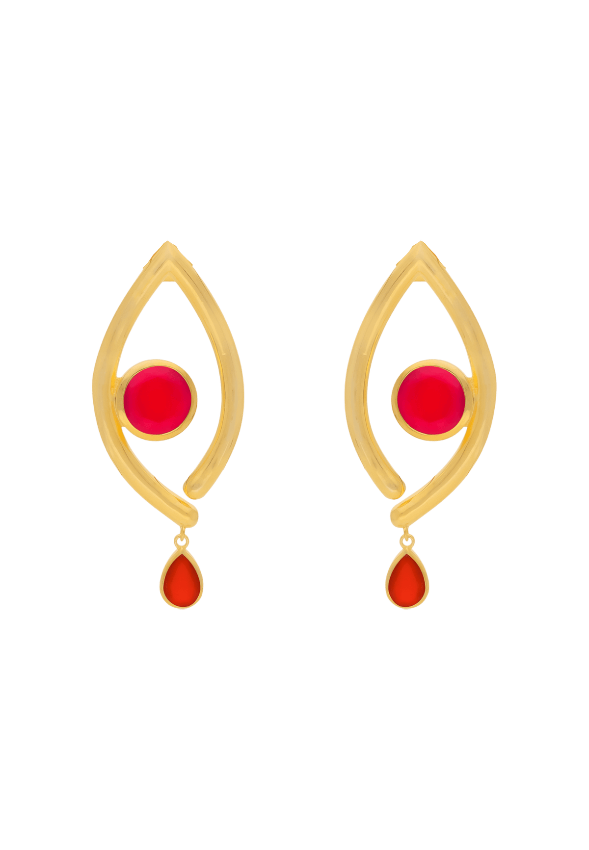 Intuition Orange Earrings