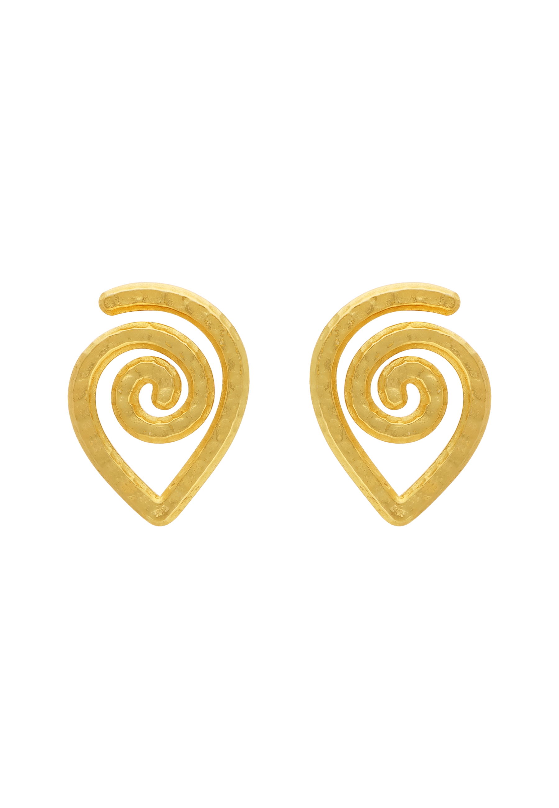 Spiral Gold Earrings