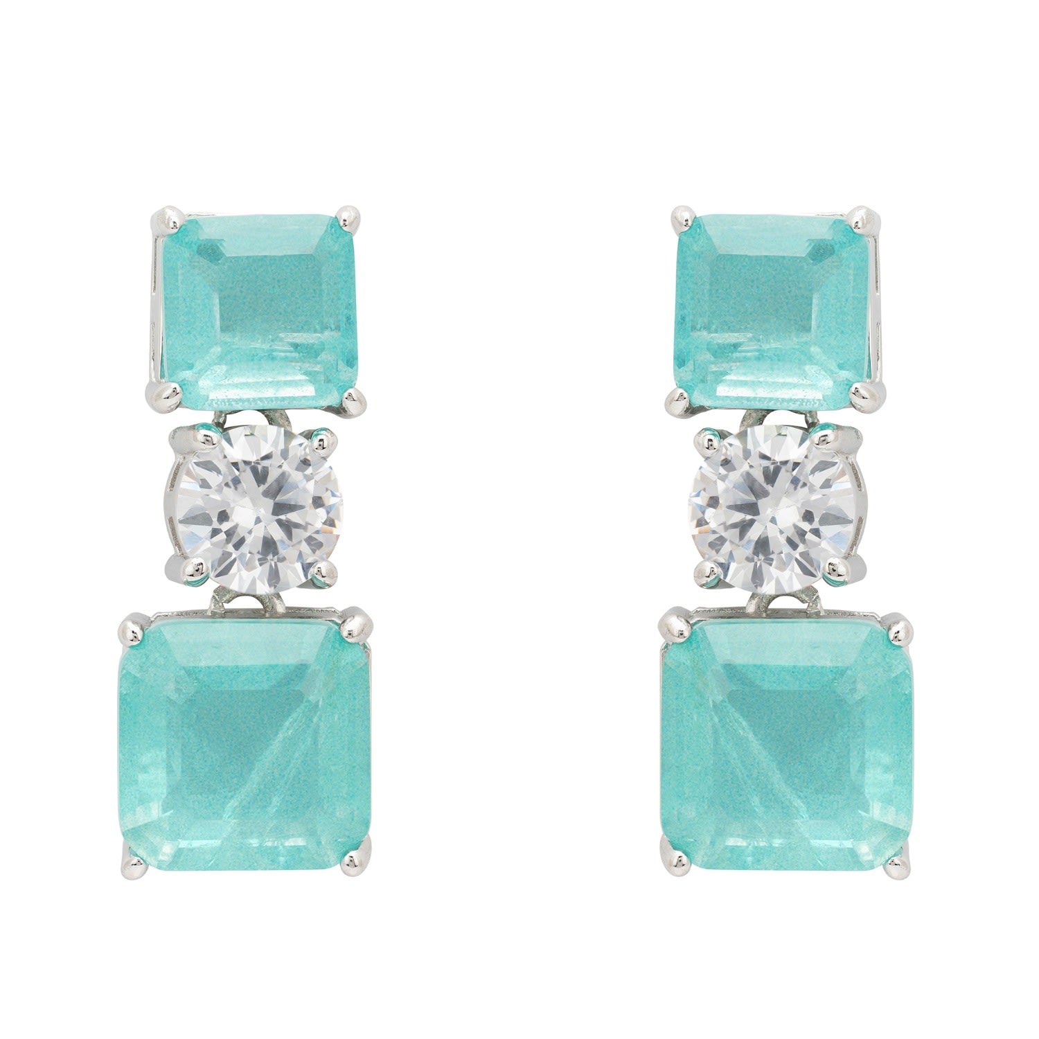 Penelope Drop Earrings Paraiba Tourmaline Silver