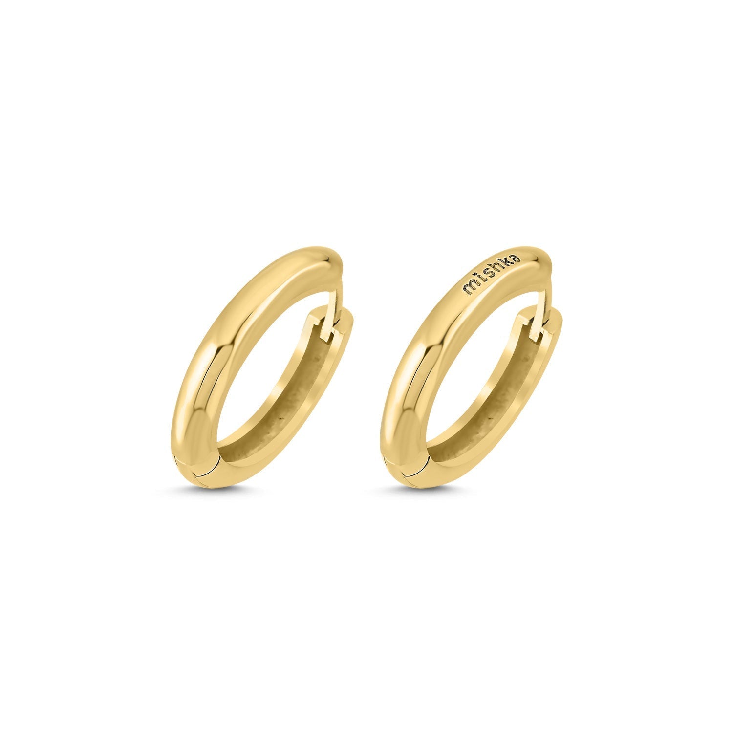 Perfect Circle Hoop Earrings Gold