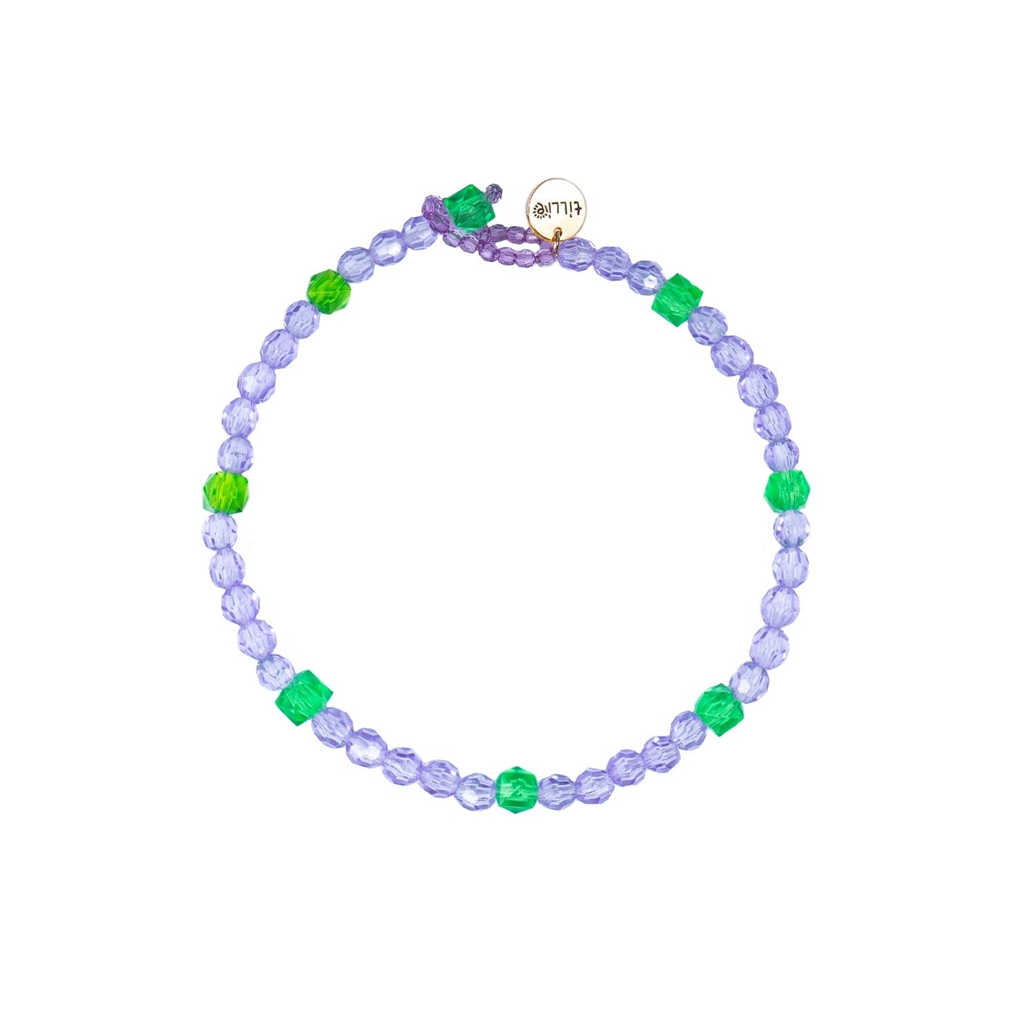 Periwinkle Purple Wear Carnival Bead Necklace