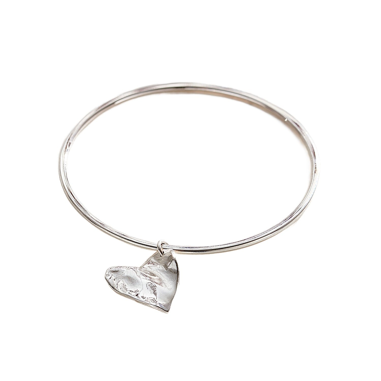 Fortune Heart Charm Bangle