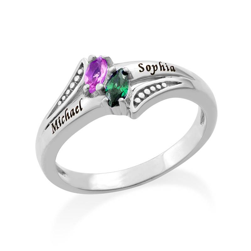 Gifts to Get Your Mom - Personalized Birthstone Ring - Mother's Ring