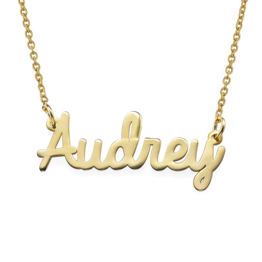 14K Gold Personalized Classic Name Pendant Necklace
