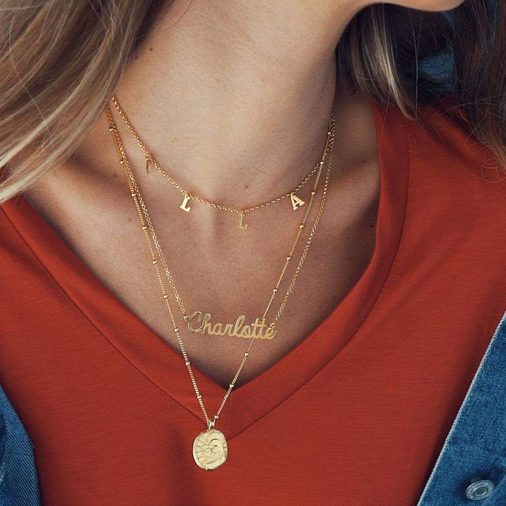 14K Gold Personalized Classic Name Pendant Necklace