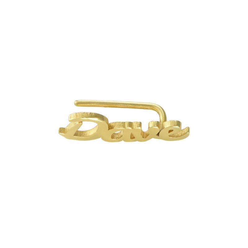 Personalized Ear Climbers with 18K Gold Plating - Gifts for Her