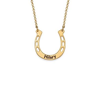 Personalized Horseshoe Necklace