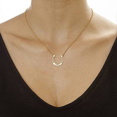 Personalized Horseshoe Necklace