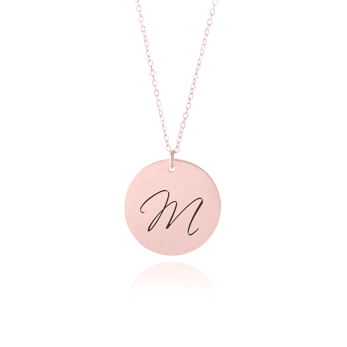 Rose Gold Initial Necklace