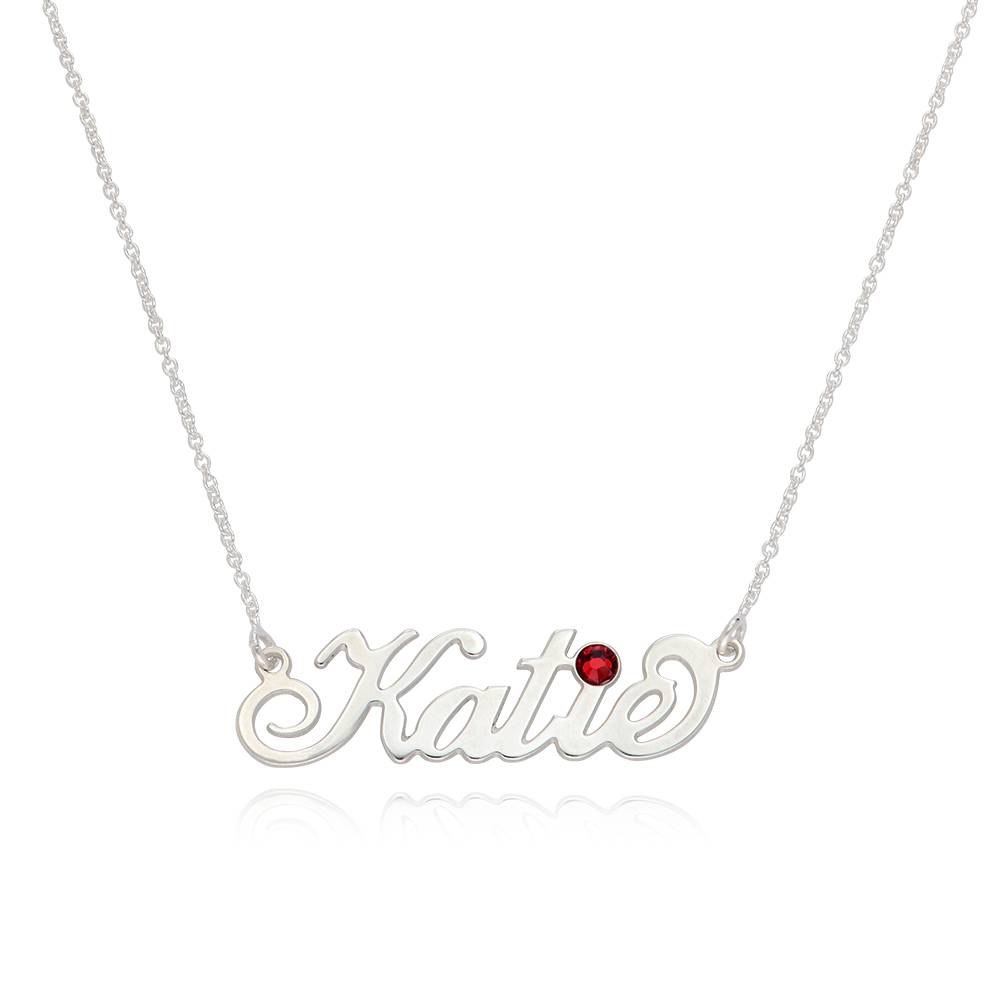 Carrie Name Necklace with Birthstone - Personalized Jewelry - Romantic Gifts for Her