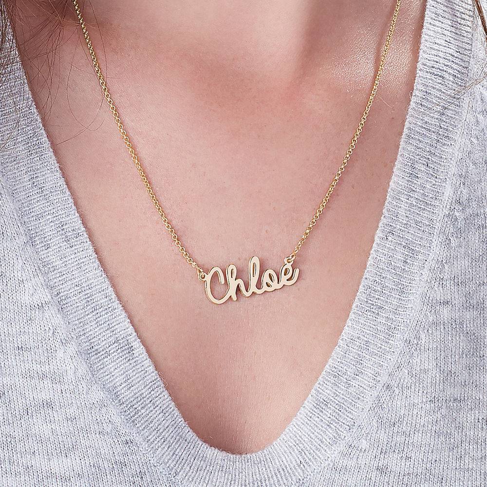 Personalized Jewelry - Cursive Name Necklace in Vermeil - Best Gifts for Her - Custom Name Necklace