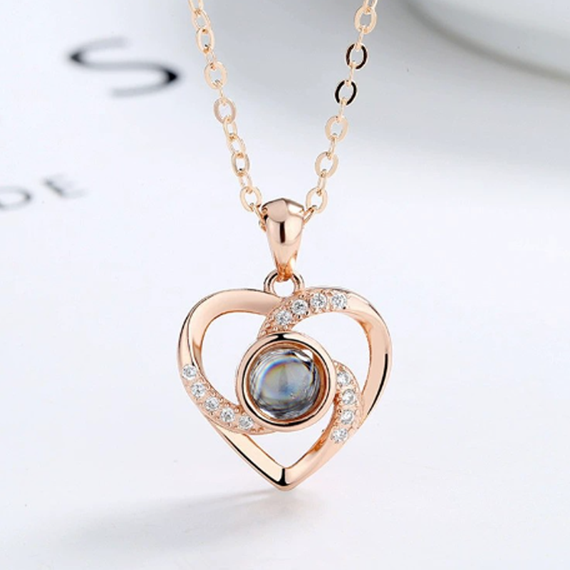 Personalized Projection Photo Necklace