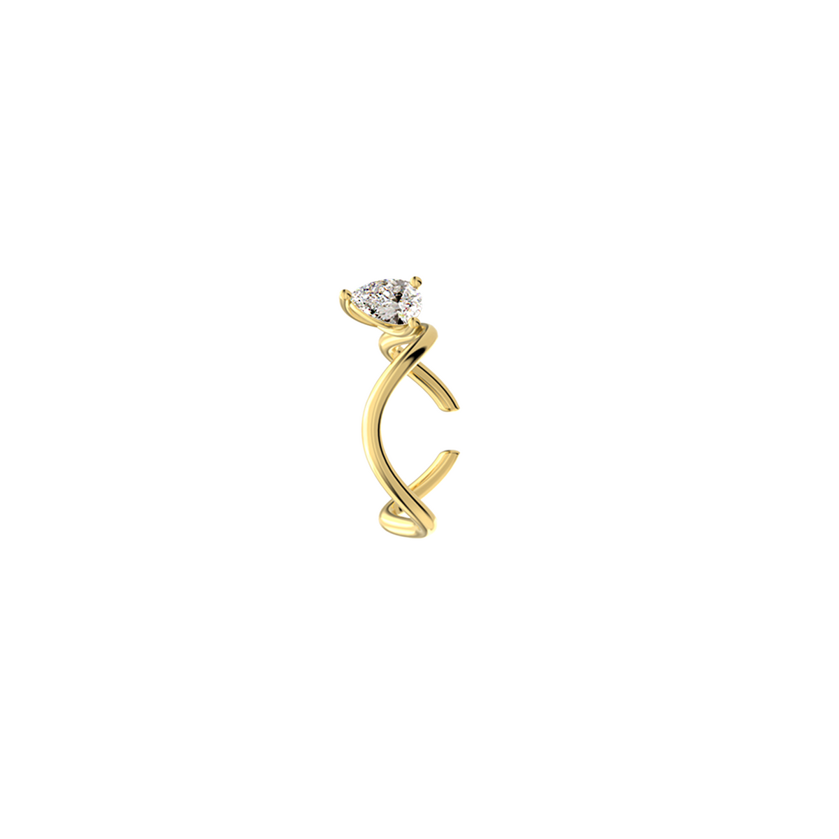 PETITE COMETE DIAMOND EARCUFF