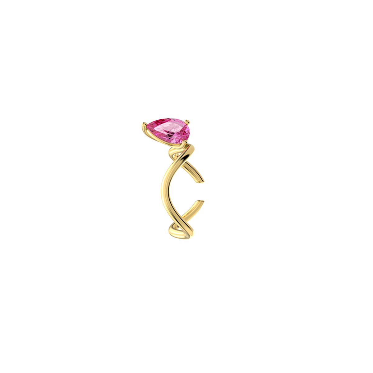 PETITE COMETE STONE EARCUFF