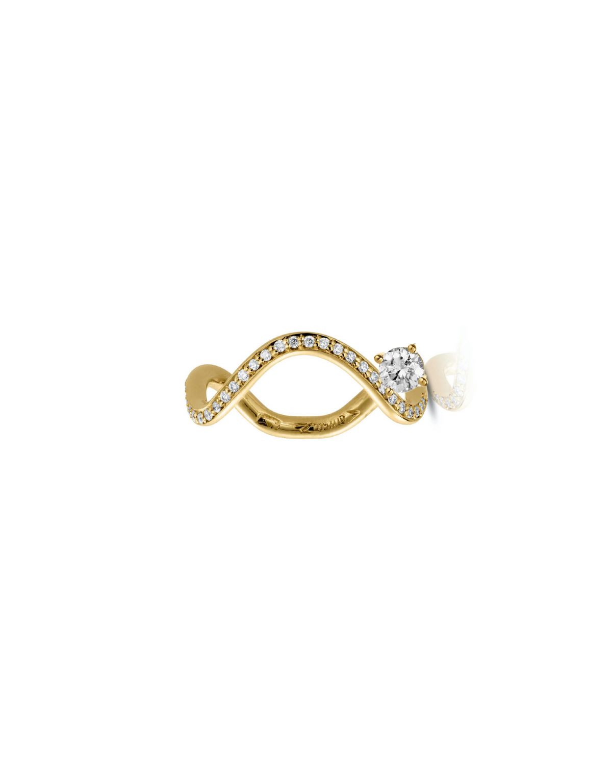 PETITE COMETE PAVÉ ROUND DIAMOND STAR RING