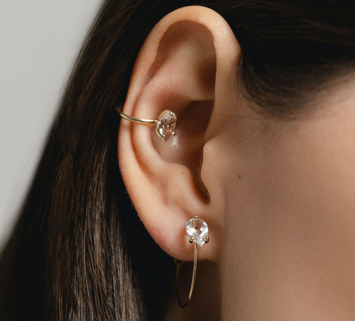 PETITE ROUND BLOOM EARRINGS