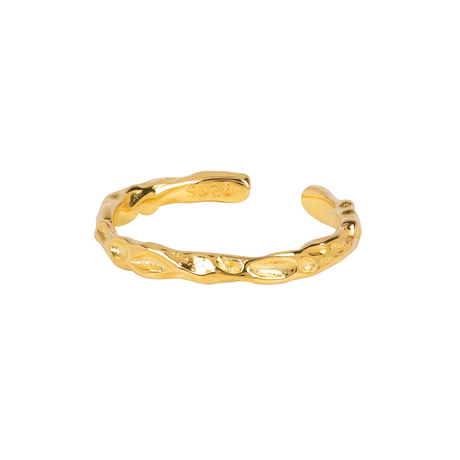 Petra Gold Stacking Ring - Size Adjustable