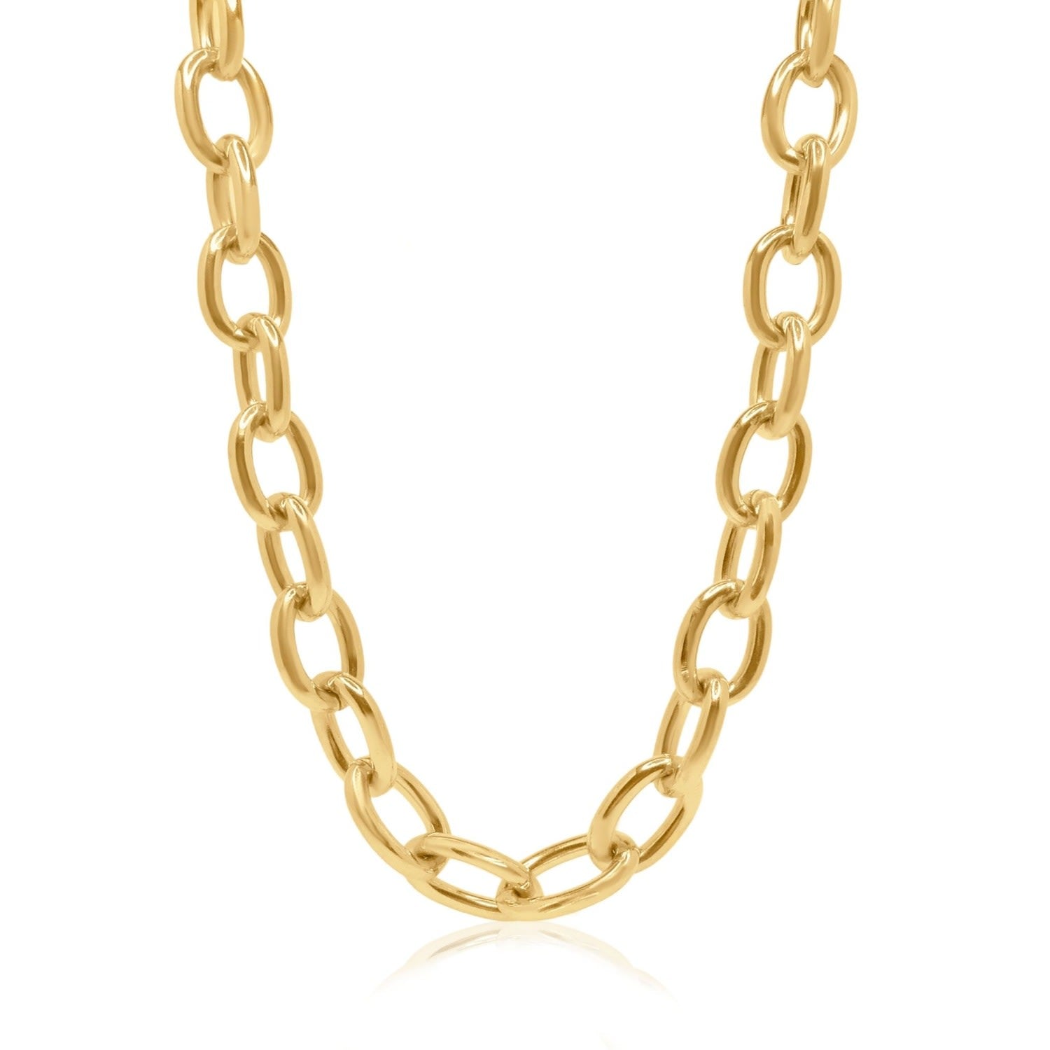 Peyton Statement Round Chain Necklace