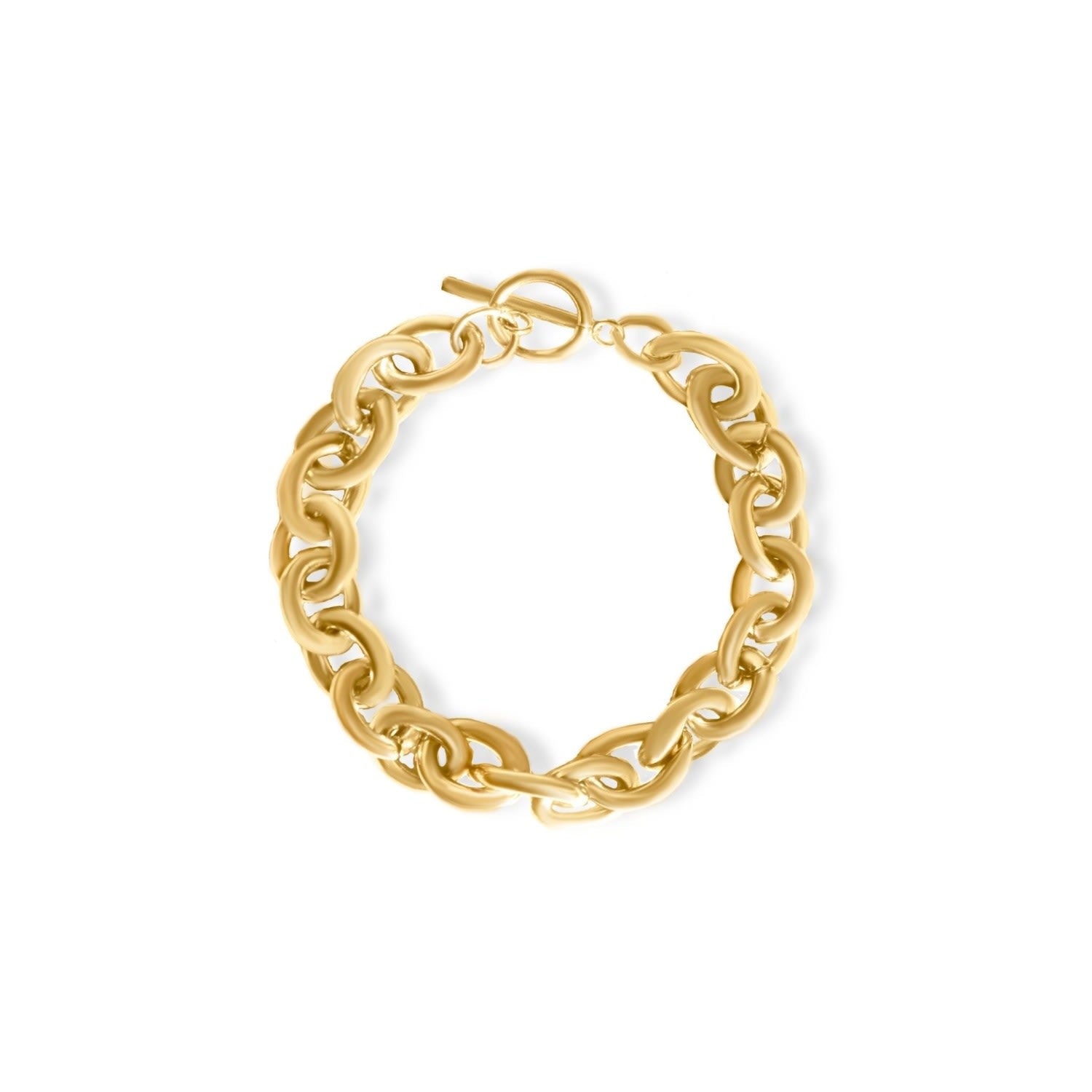 Peyton Statement Round Link Chain Bracelet