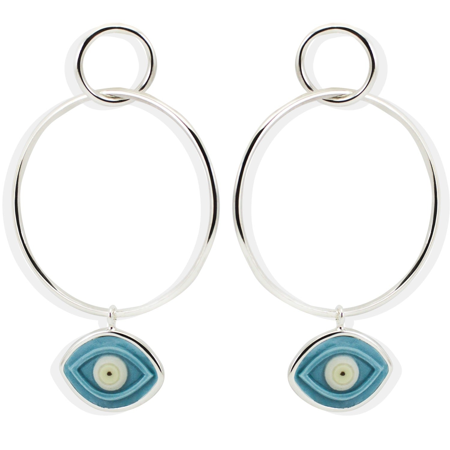 Evil Eye Hoop Earrings