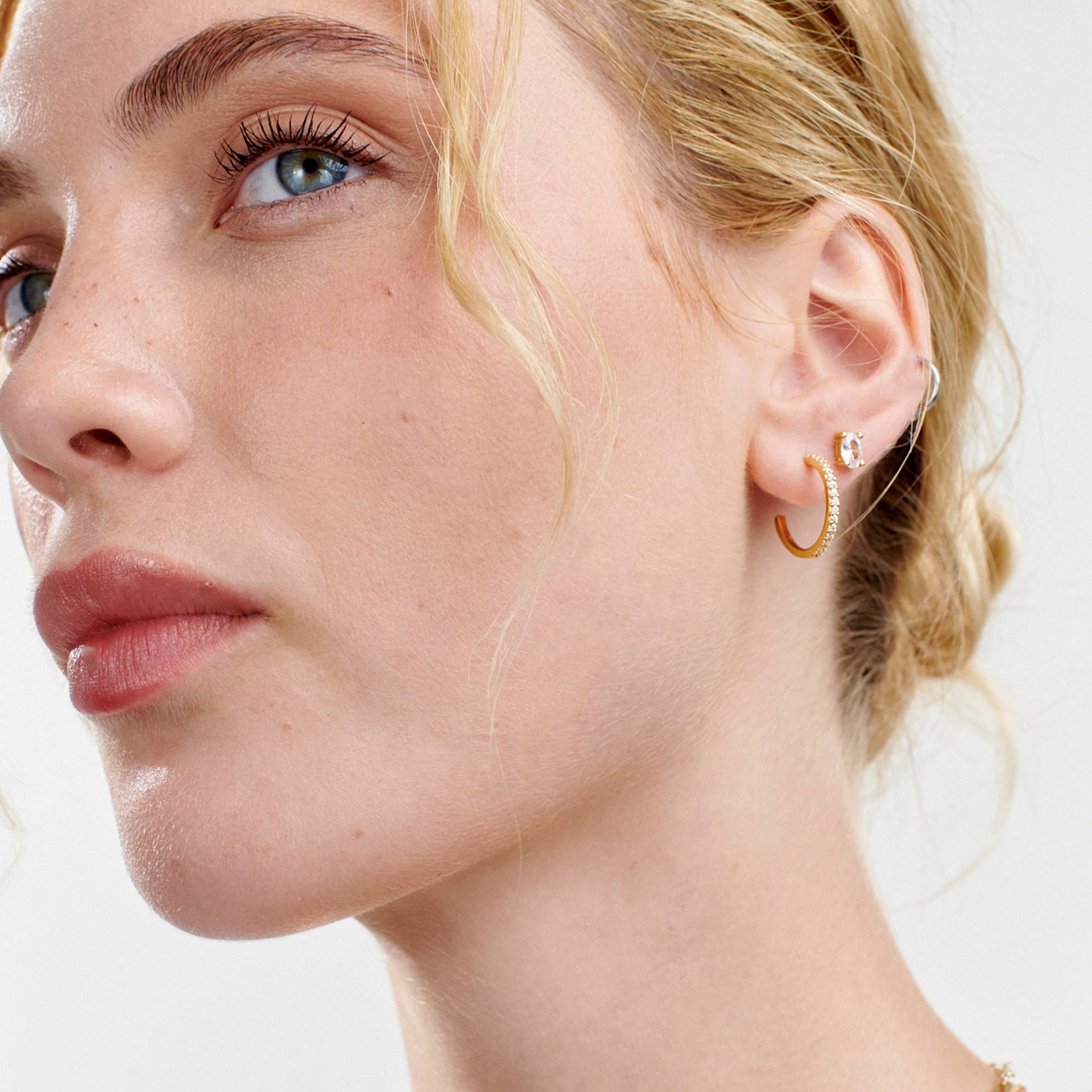 Phoebe Huggies in 18K Gold Plating