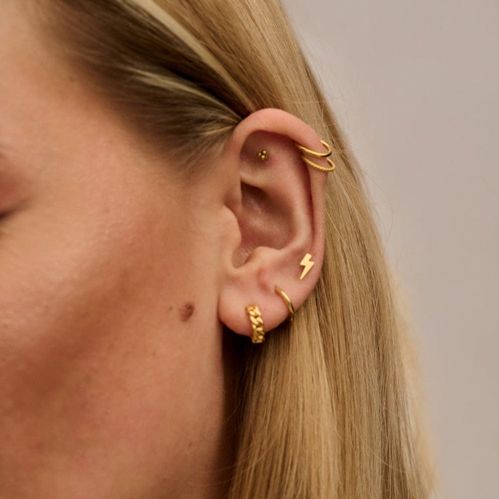 Clean Metal Clicker Hoop 8mm - Gold