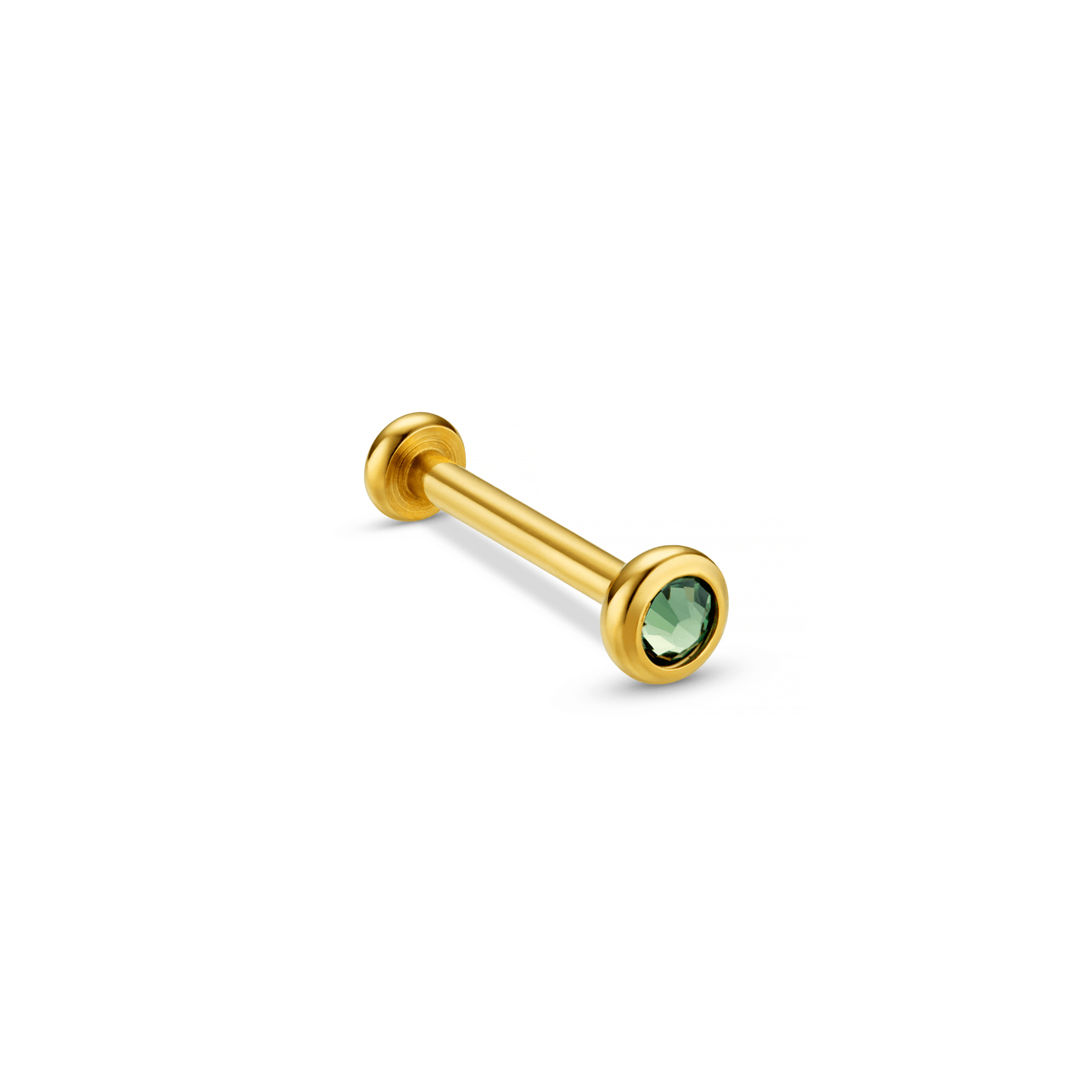 Emerald Labret Made With Swarovski® Crystal