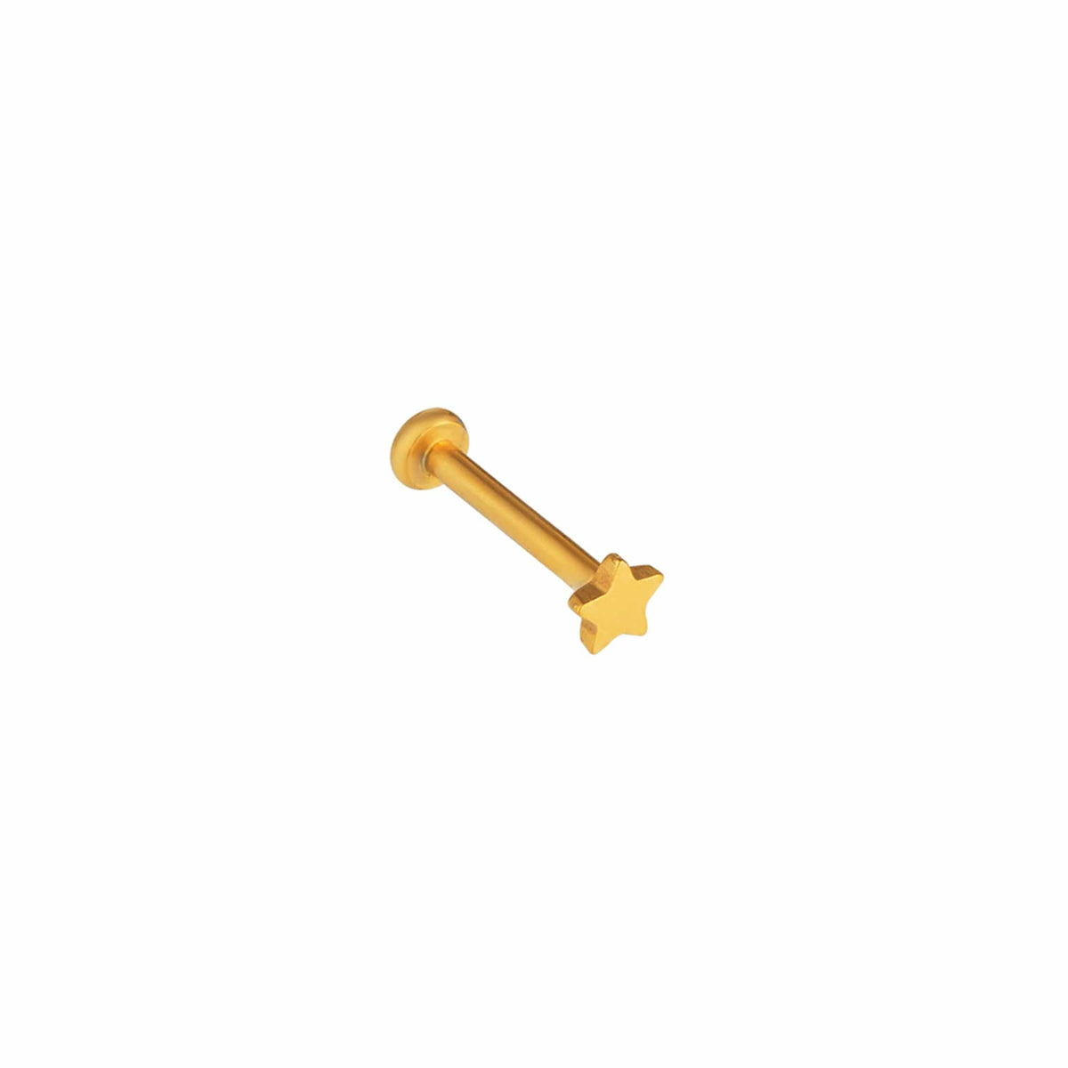 Metal Star Labret - Gold