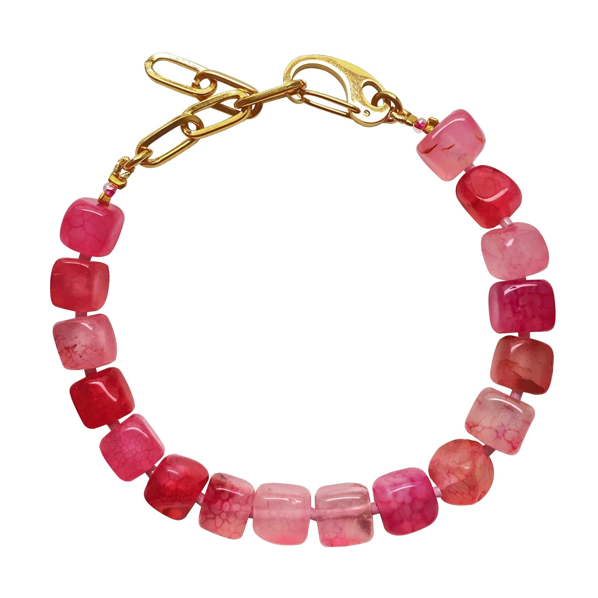 Pink Agate Bracelet Kendall