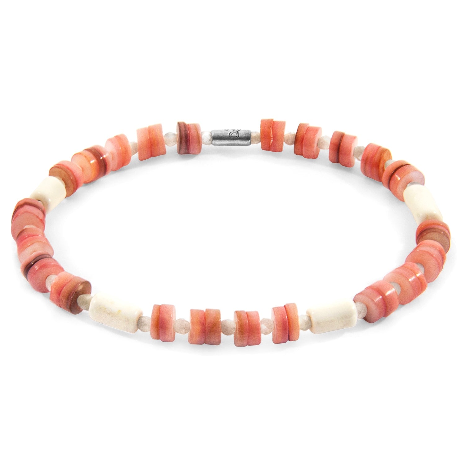 Pink Maisie Silver & Freshwater Shell Skinny Bracelet