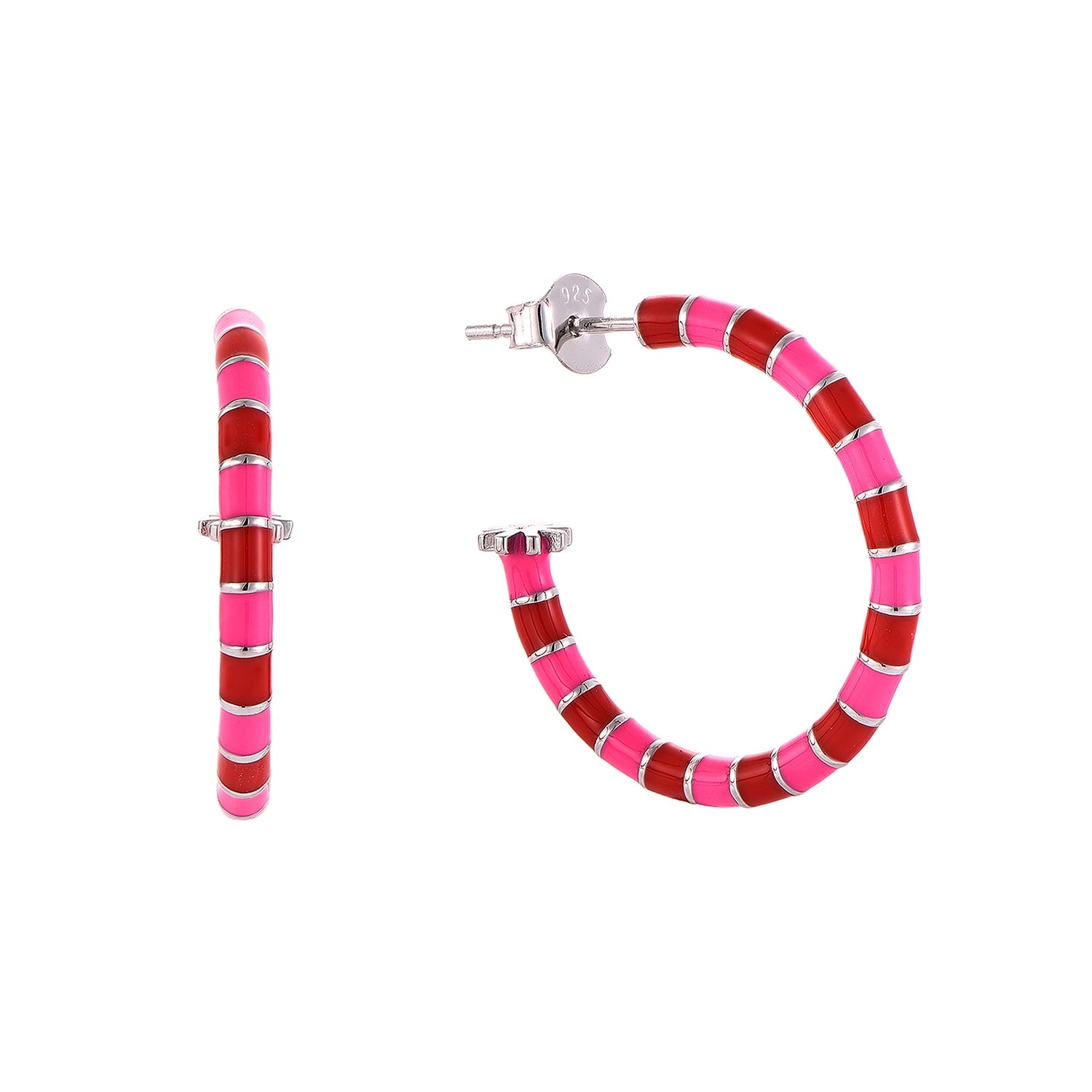 Pink & Red Earrings