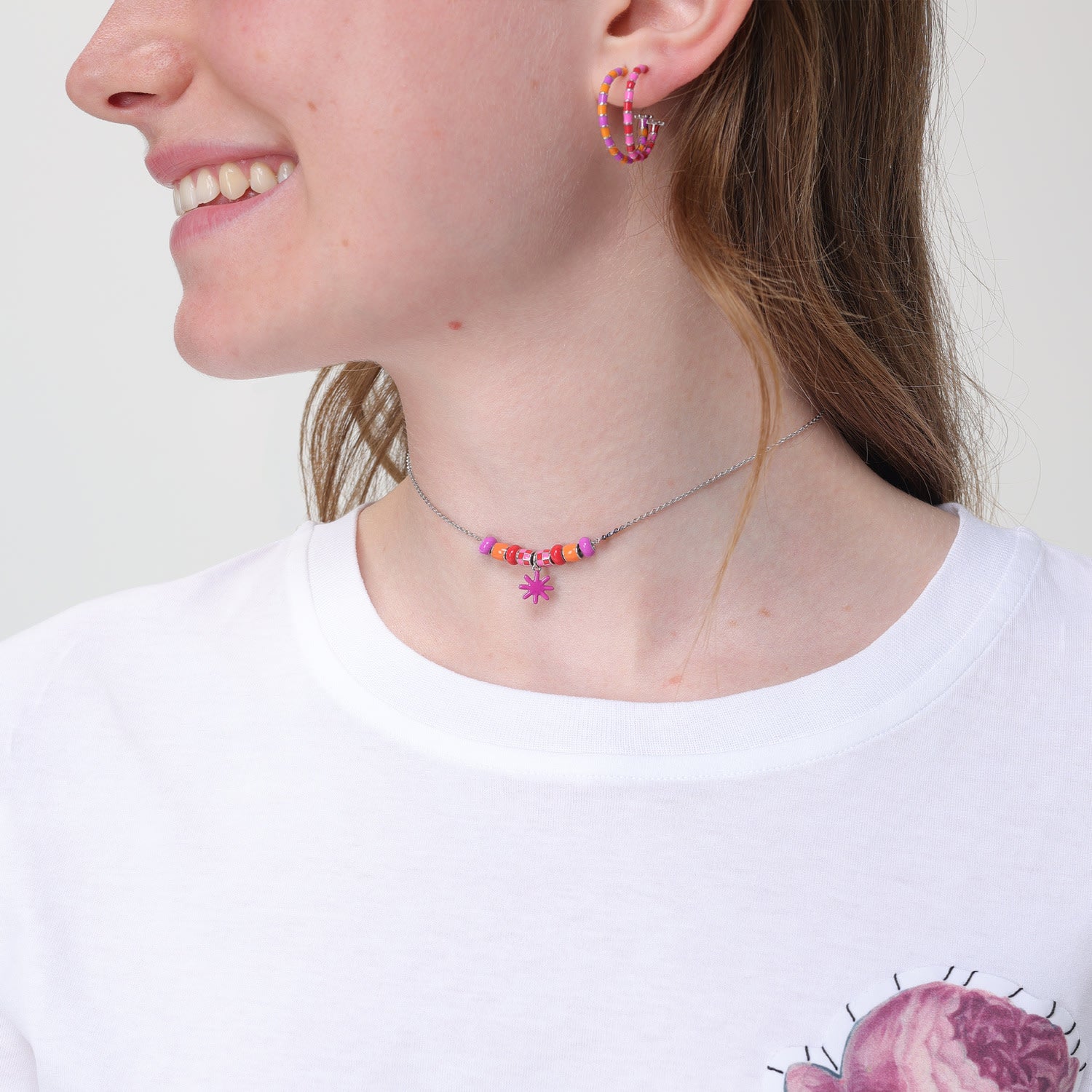 Orange & Purple Earrings