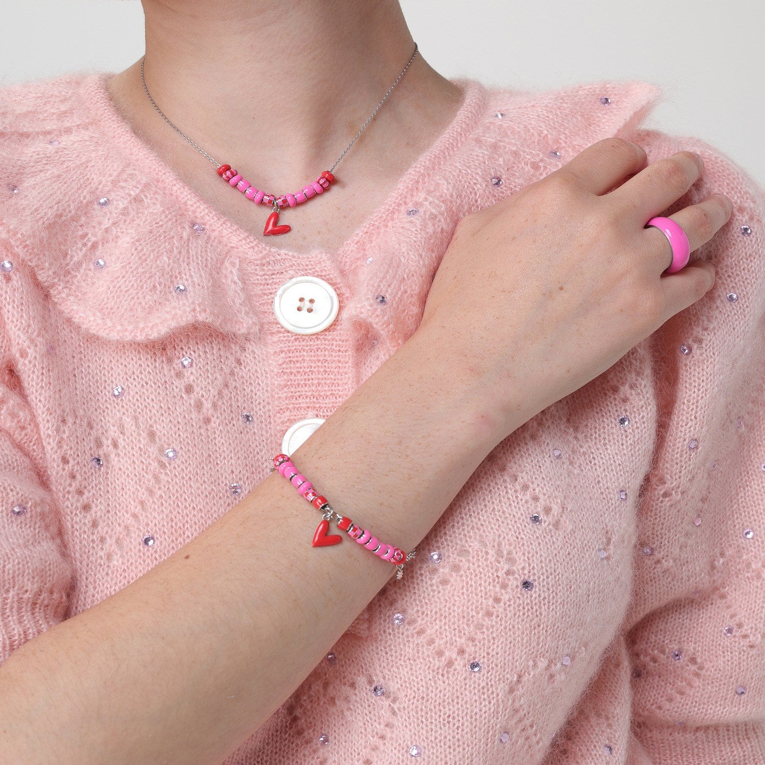 Pink Thick Ring