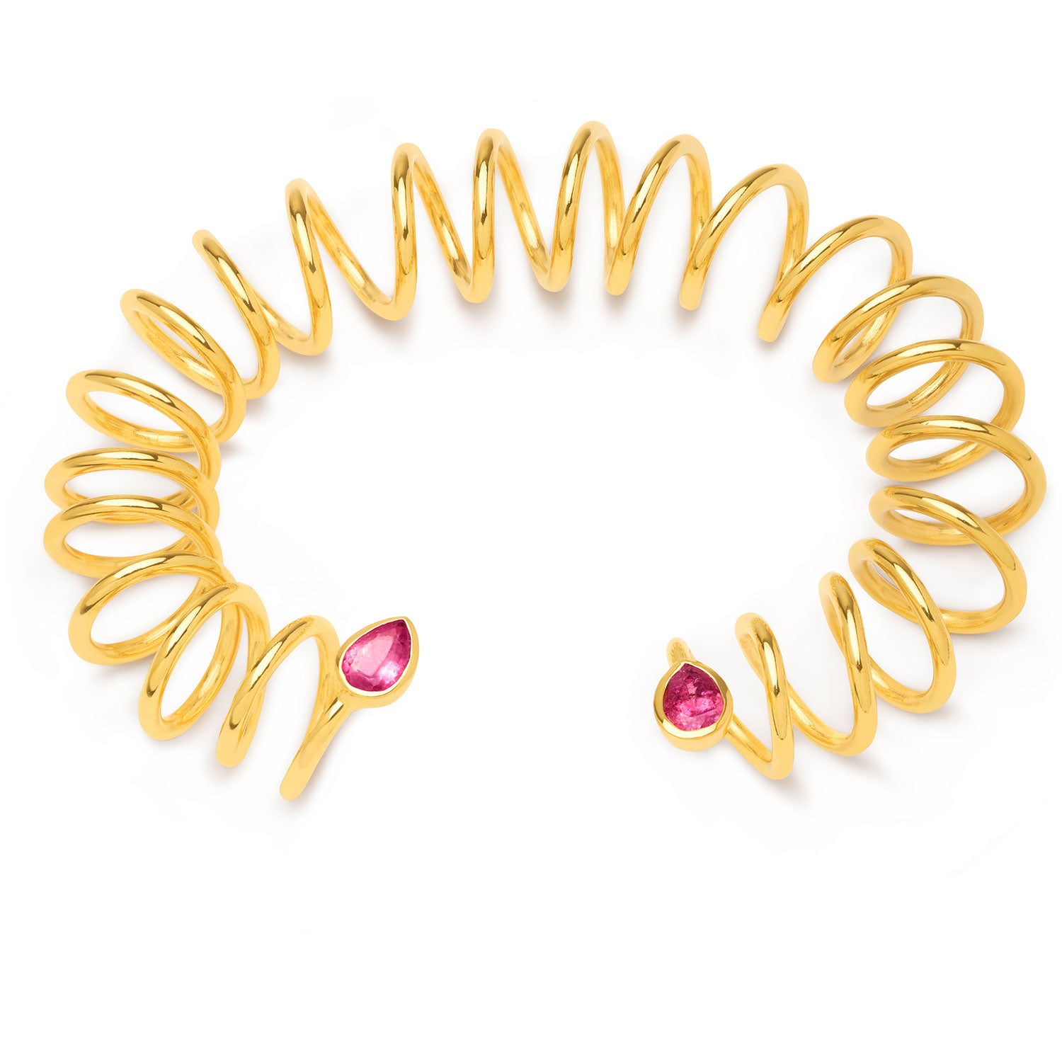 Pink Tourmaline Cuff Bracelet