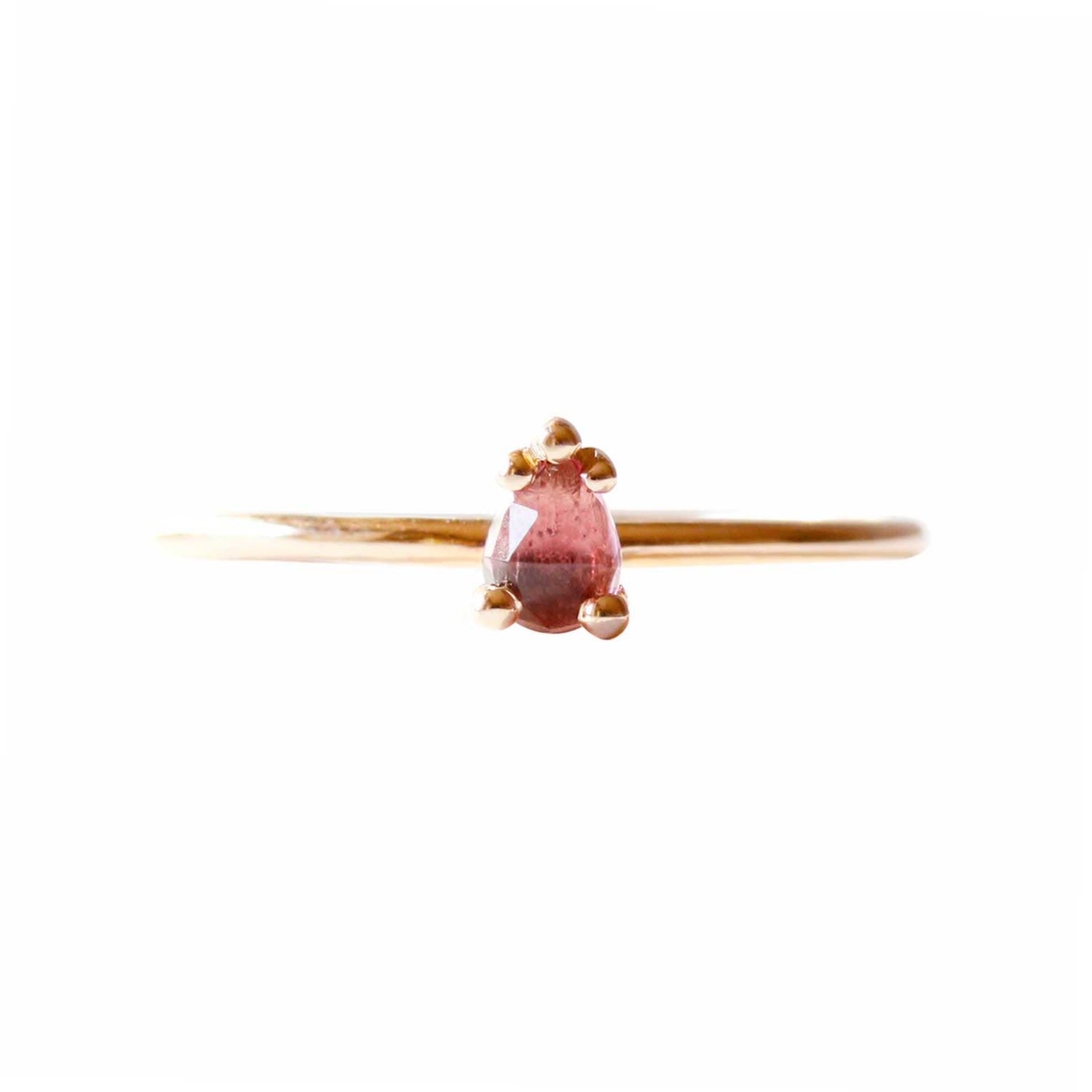 Pink Tourmaline Ring - Rose Gold