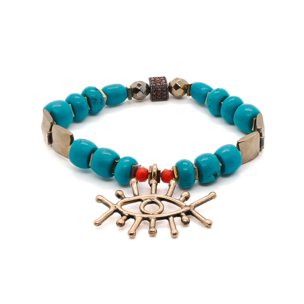 Turquoise Long Lash Bracelet - Turquoise