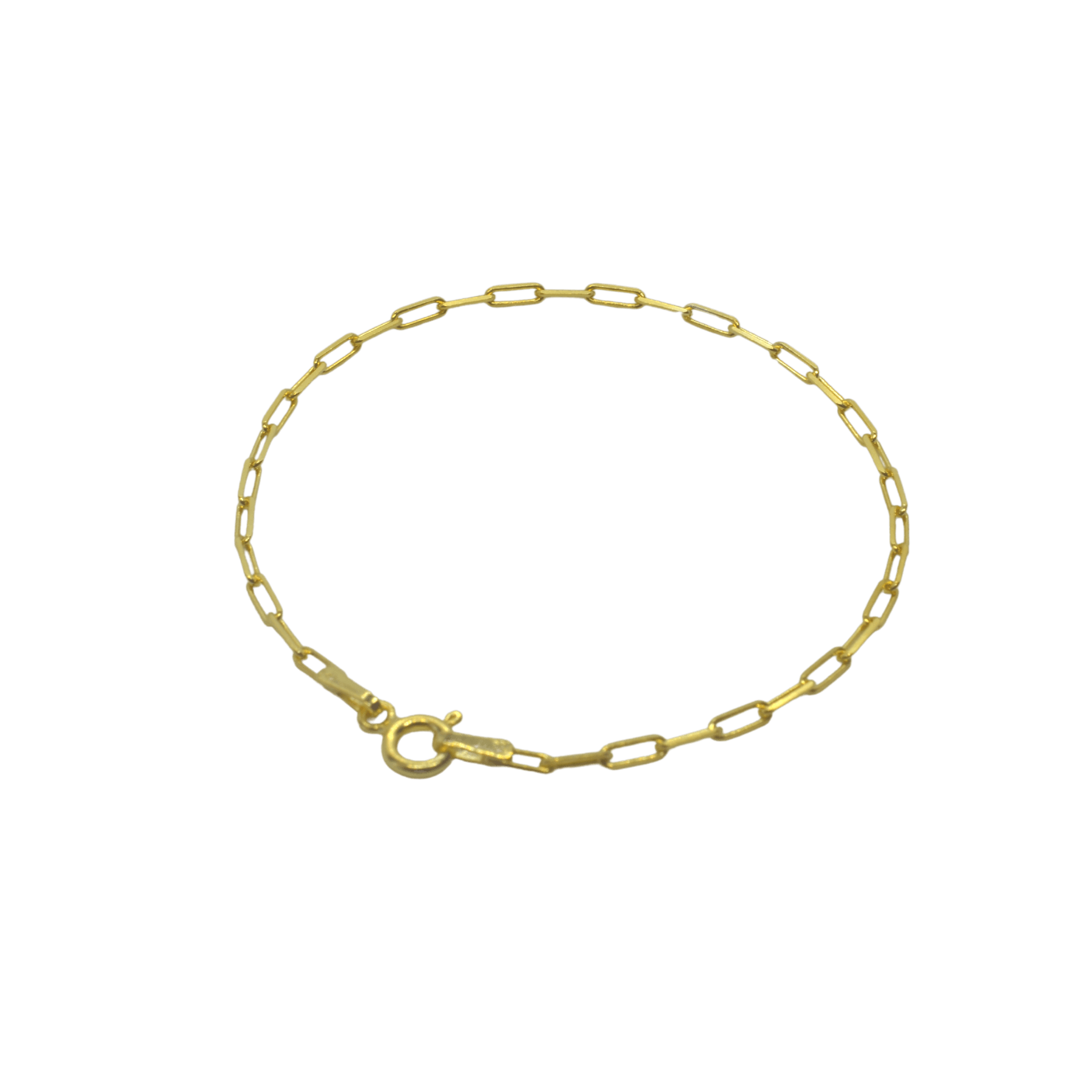 Rectangular Sterling Silver Chain Bracelet