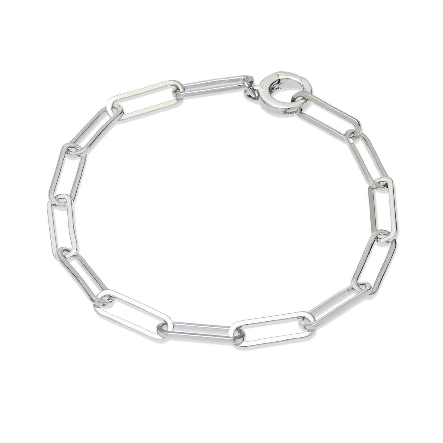 Platinum Plated Chain Bracelet, Series Gem Mix
