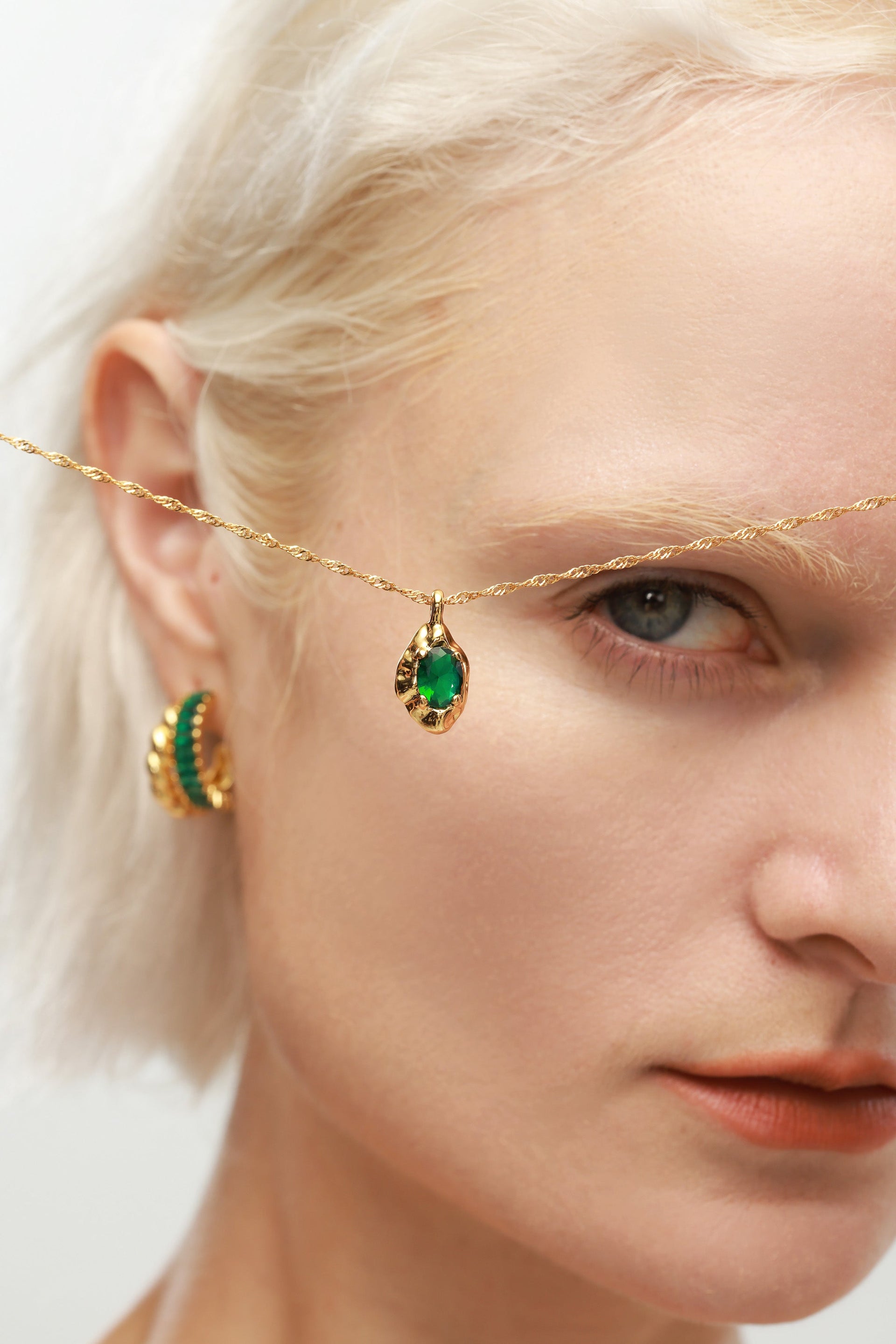 Emerald Pendant Necklace