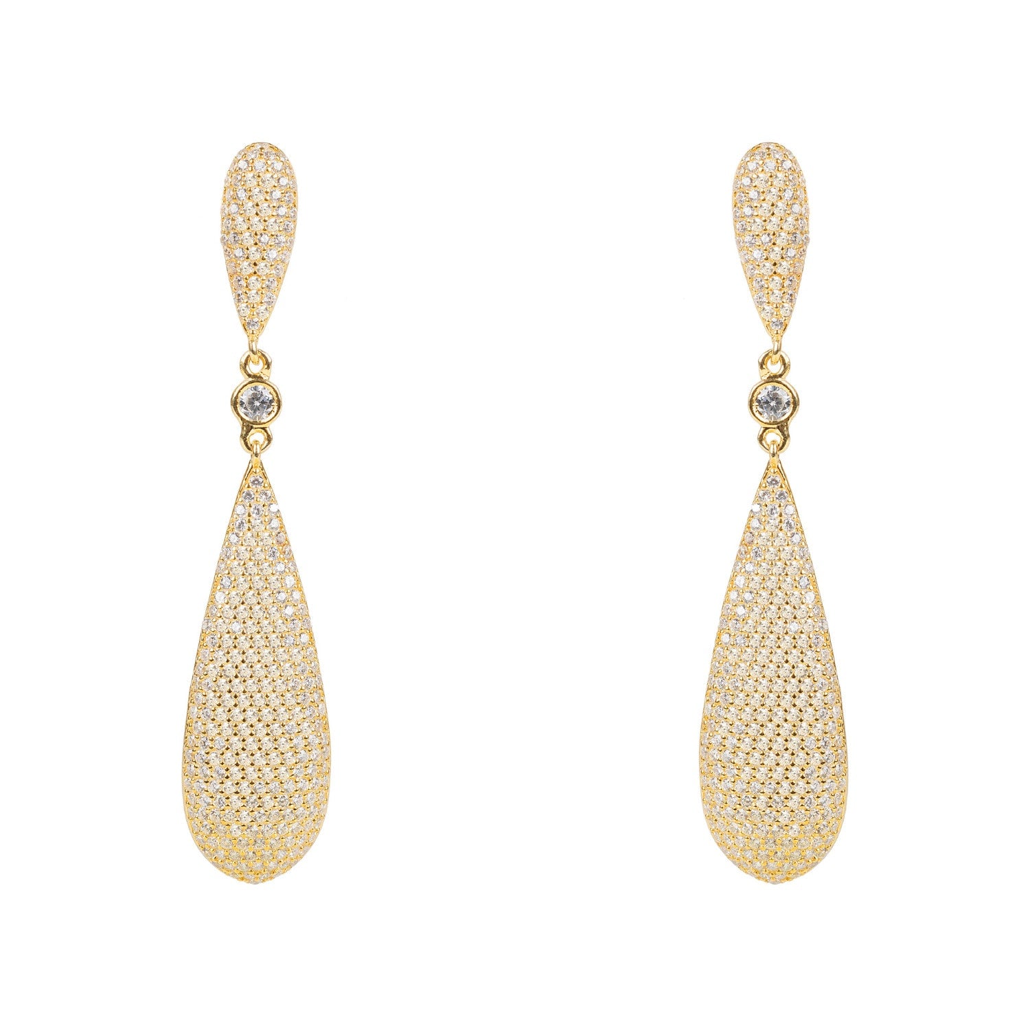 Coco's Long Drop Earrings Gold