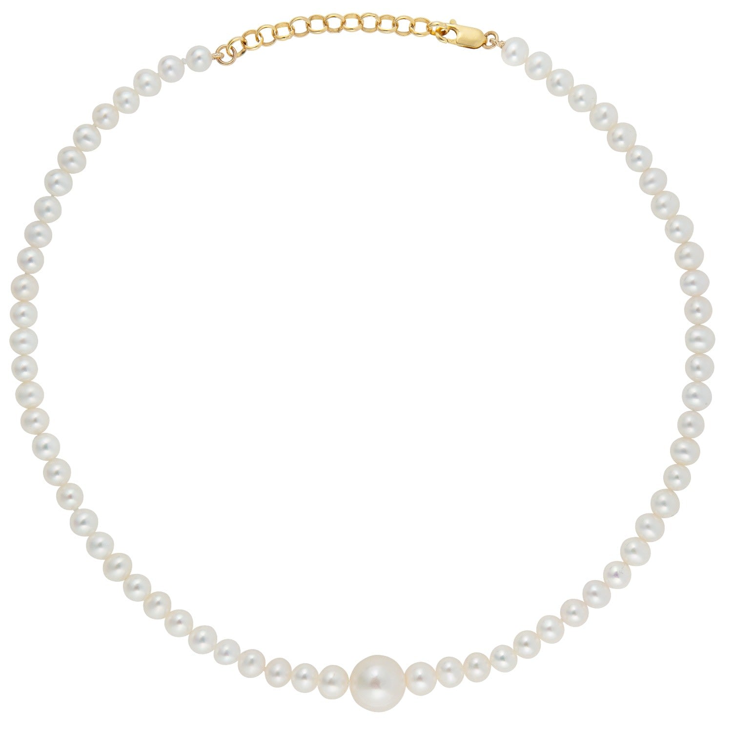 Plua Round Pearl Necklace