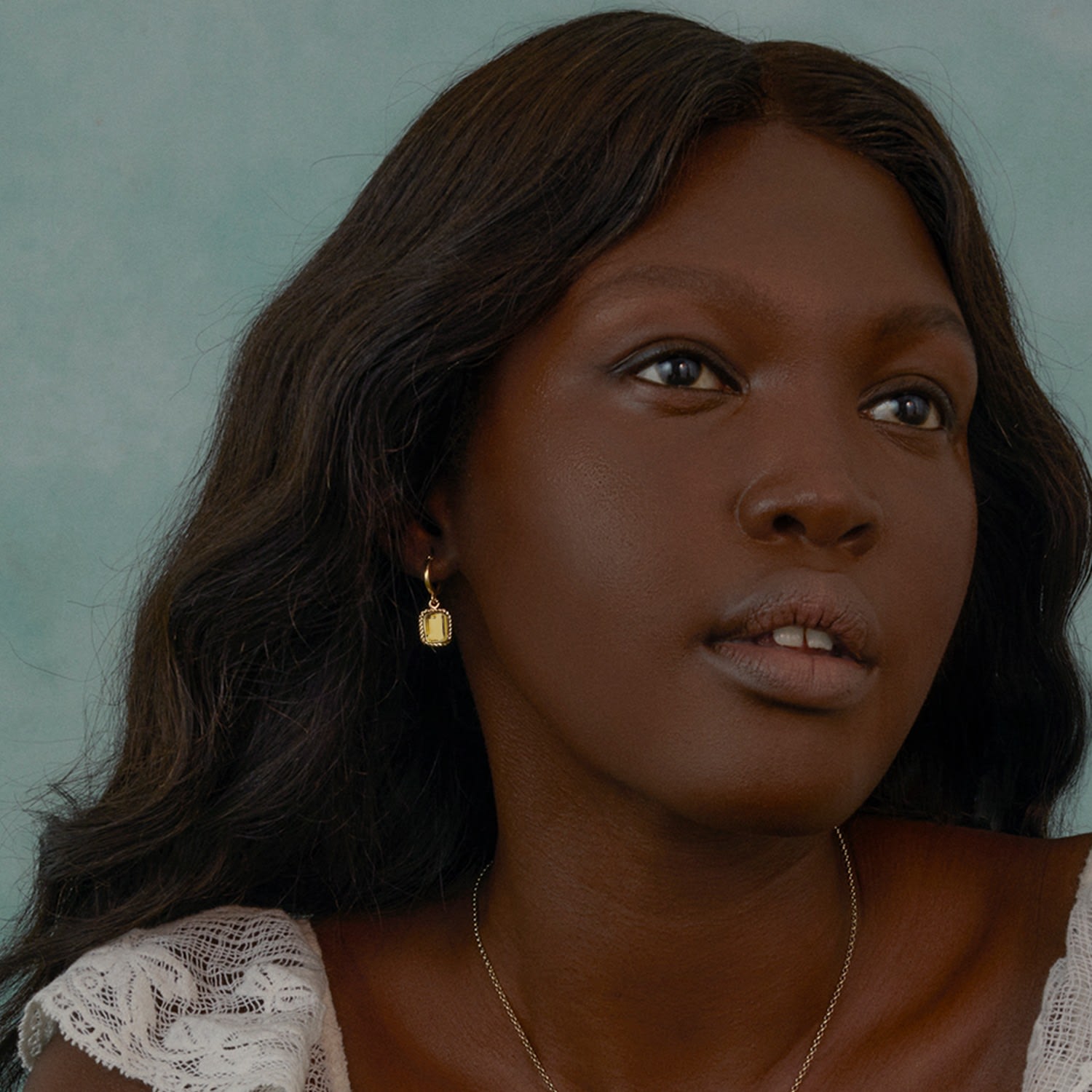 Luccichio Gold Vermeil Citrine Hoop Earrings