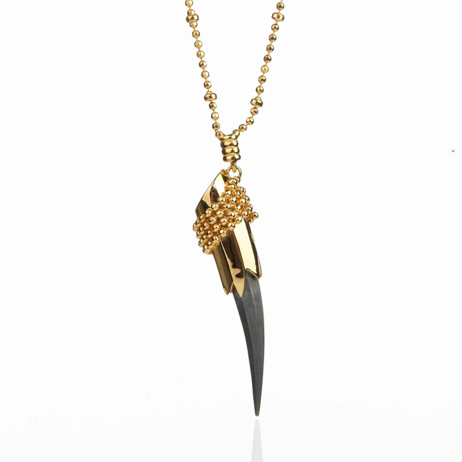 Single Claw Pendant Gold